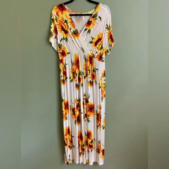 open lace back dress Orange Maternity Dress for Beach Vacation, Babymoon & Casual Occasions XL